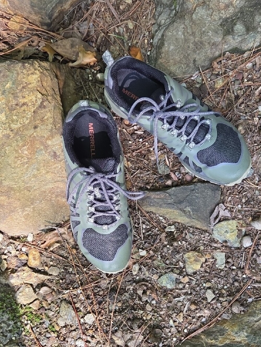 Merrell Women Siren Edge Q2 Olive and Gray Trail Hiking Shoes Size 11